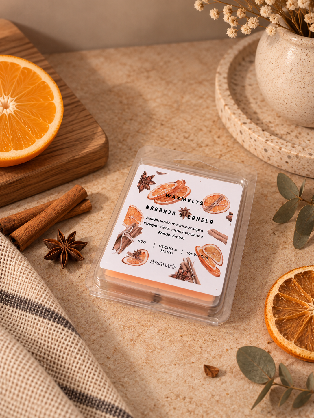 Wax Melt - Naranja y Canela